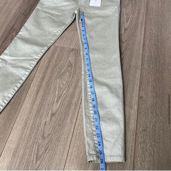 Frame Ali Metallic High Rise Ankle Skinny Jeans Size 25 - Picture 5 of 7